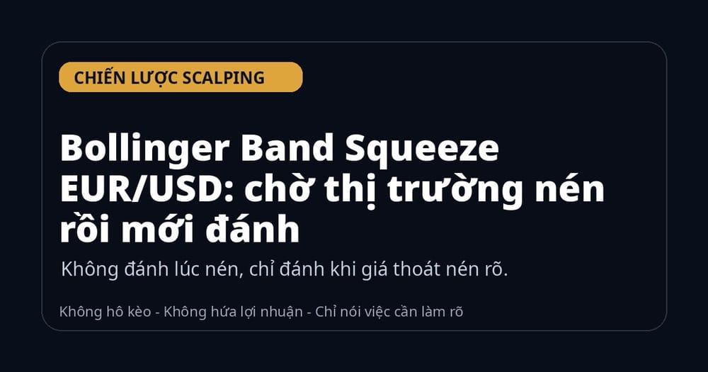 Bollinger Band Squeeze EUR/USD: chờ thị trường nén rồi mới đánh